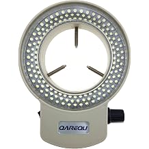 144 LED Ring Light Adjustable Illuminator for HDMI Camera Microscope Brightness, 2.48 inch Mounting Diameter