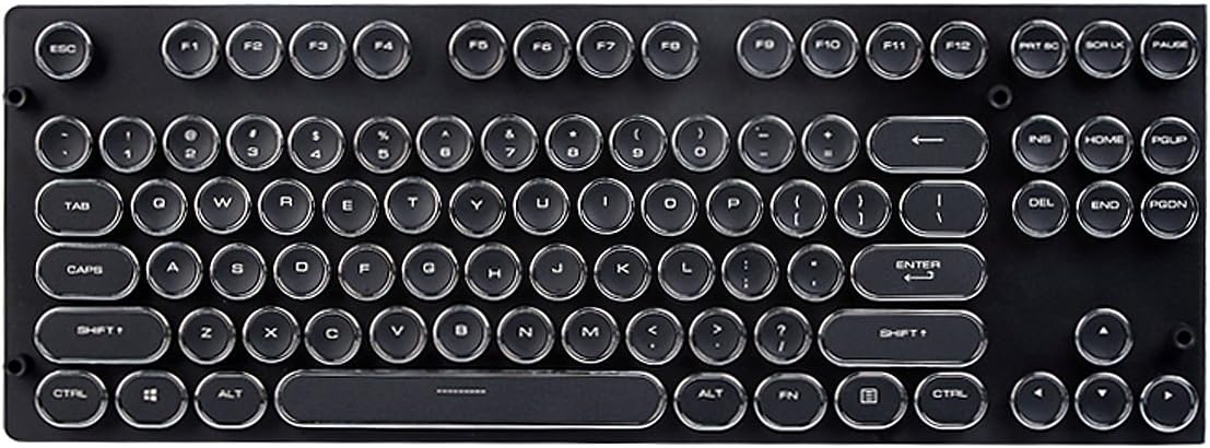 Keycaps Set for Mechanical Keyboard Gaming Keyboard Steampunk Keycaps 87 Keys US Layout Keycaps Retro Vintage Style Magicforce by Qisan