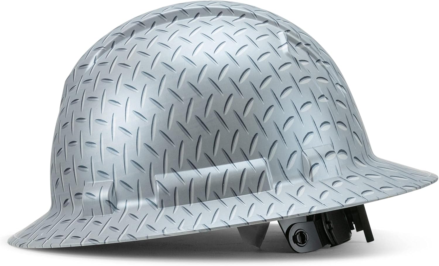 Full Brim Customized Ridgeline ABS Hard Hat, Custom Steel Tread Design Safety Helmet, With 6 Point Suspension, Flag Decal Included, By Acerpal