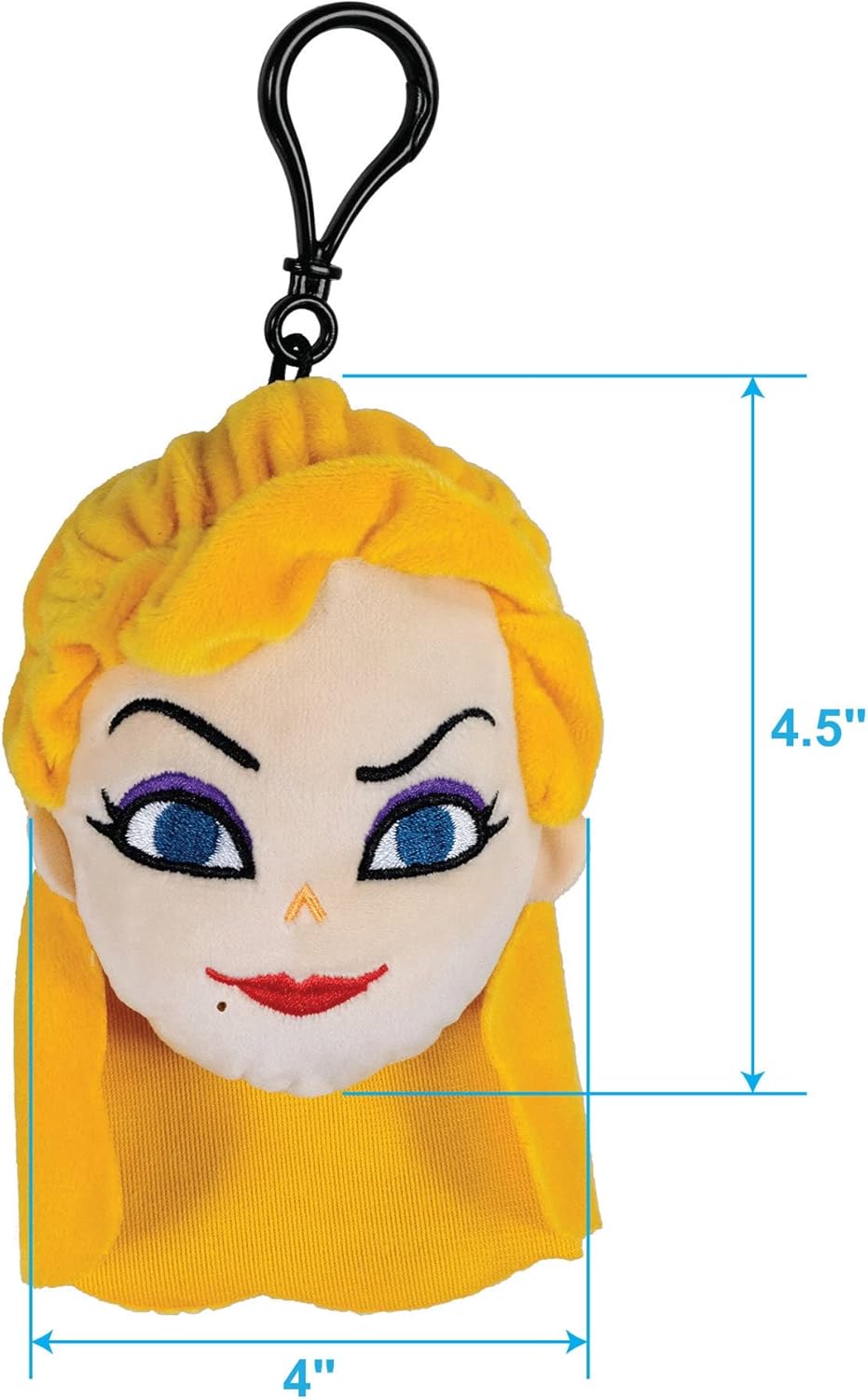 Disney Hocus Pocus 6" Plush Clip Figures, Halloween Decoration Featuring The Sanderson Sisters, Pack of 3