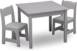 Delta Children 3-Piece MySize Kids Wood Table and Chair Set