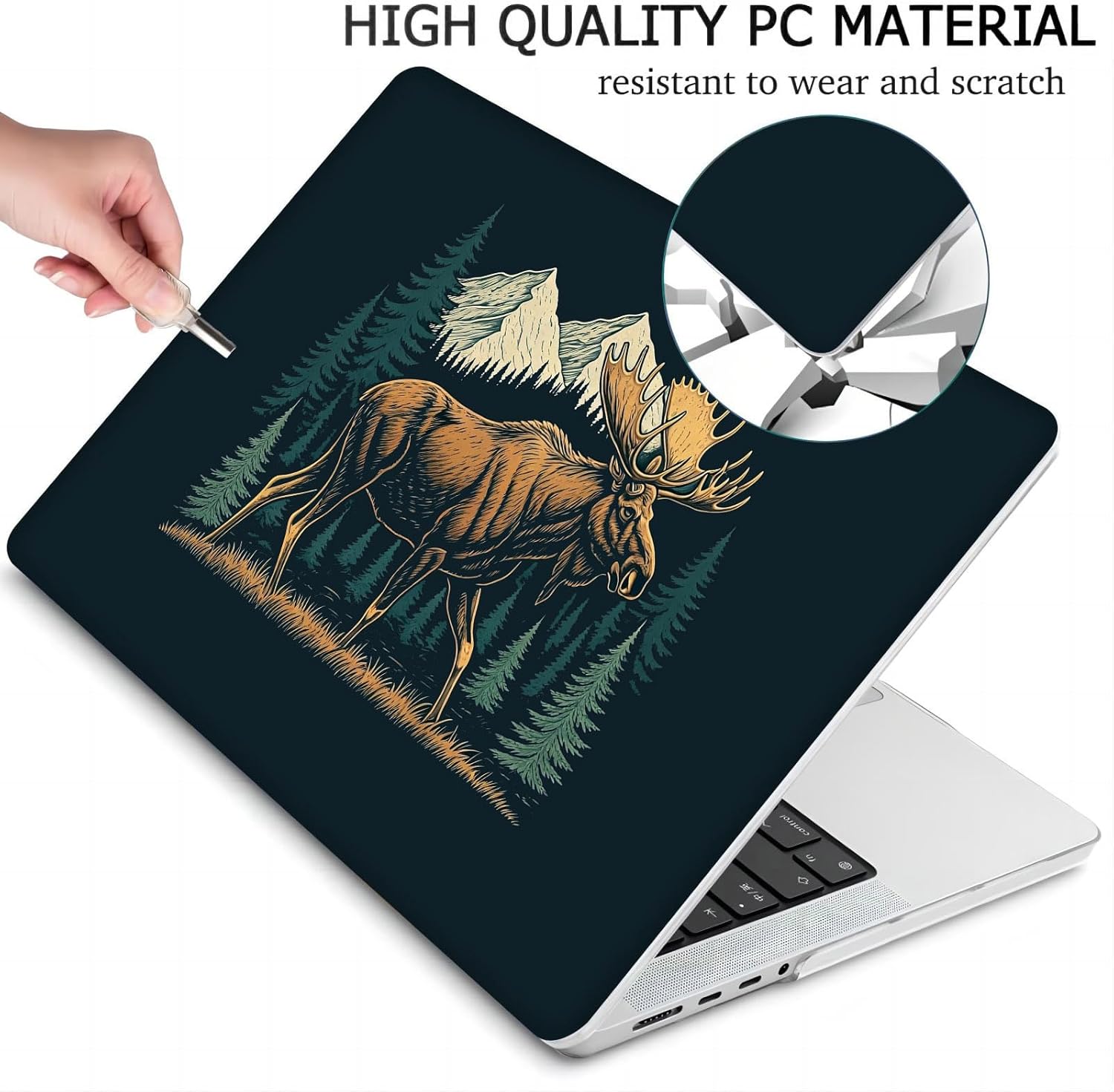 Compatible with MacBook Neo 13-inch, Hard Shell Case with Keyboard Cover and Screen Protector (A3404 A18 Pro chip, 2026 Release) - Moose MC23149