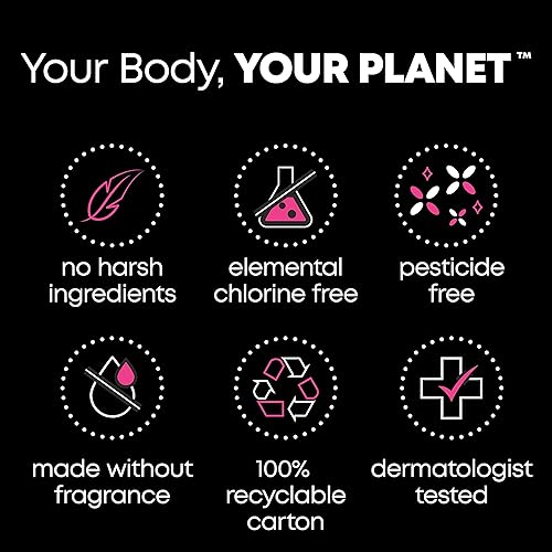 Miniatura 9 de U by Kotex Kit de período de equilibrio almohadillas ultrafinas para la noche con alas, 38 unidades y revestimientos de bragas envueltos