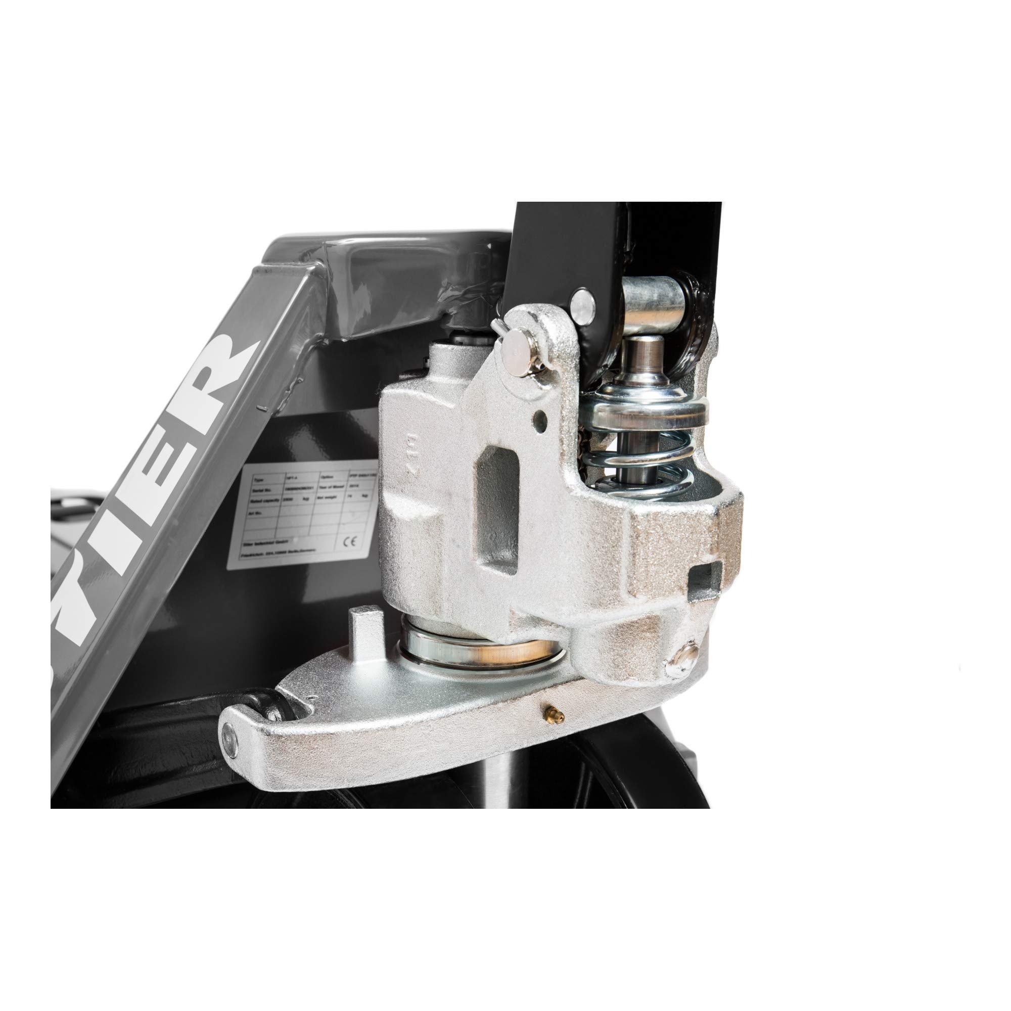 STIER Transpallet, portata 2500 kg, lunghezza delle forche 1150 mm, pneumatici in nylon grigio