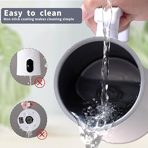 Miniatura 6 de Aayujup Espumador eléctrico de leche espumador de leche 4 en 1, fabricante de chocolate caliente, máquina de espuma fría, calentador de café,