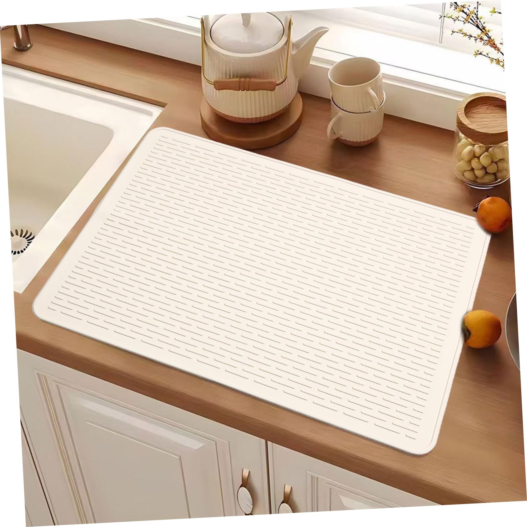 Alfombrilla de Silicona para Protector de Encimera de Cocina Antideslizante y Multifuncional para Cocinas de Inducción y Cafeteras