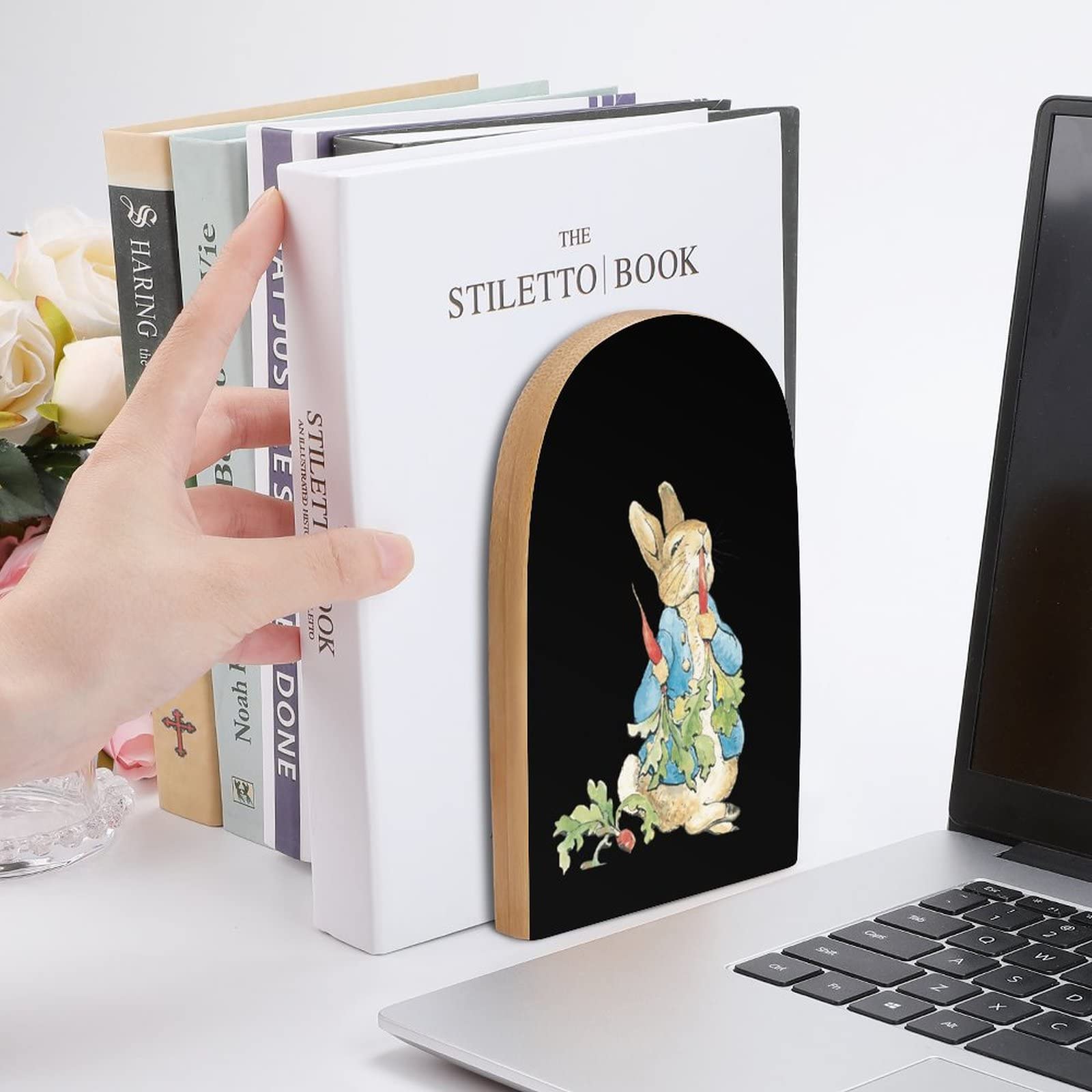 Amazon | ピーターラビット ブックエンド 図書館 本棚 本仕切り 2個