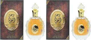 Lattafa Rouat Al Oud for Unisex Eau de Parfum Spray, 3.4 Ounce (Pack of 2)