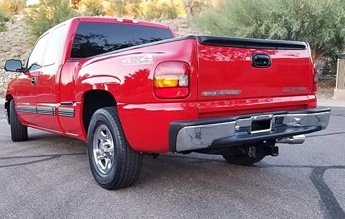 Miniatura 6 de iJDMTOY Juego de 2 calcomanías de vinilo de 17 x 4 pulgadas con acabado blanco brillante de 4 x 4 pulgadas, compatible con camión, SUV, todoterreno,