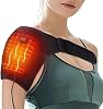Electric Shoulder Heating Pad | USB Plug-in Electric Shoulder Brace | 3 Heat Level Massager | Adjustable Portable Power Pocket Fits Men and Women Left Or Right