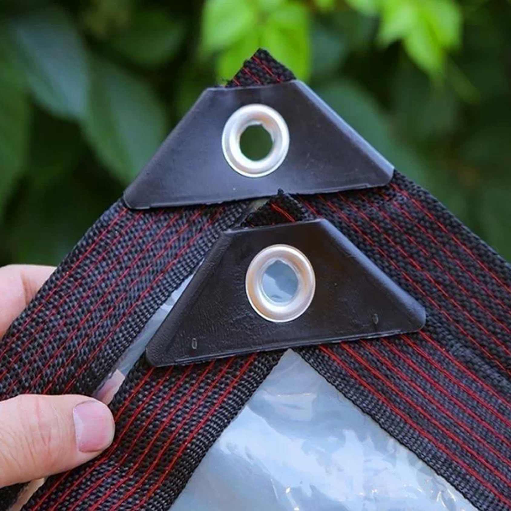 Bâche Transparente PE 90%, avec Œillets, Imperméable pour Mobilier