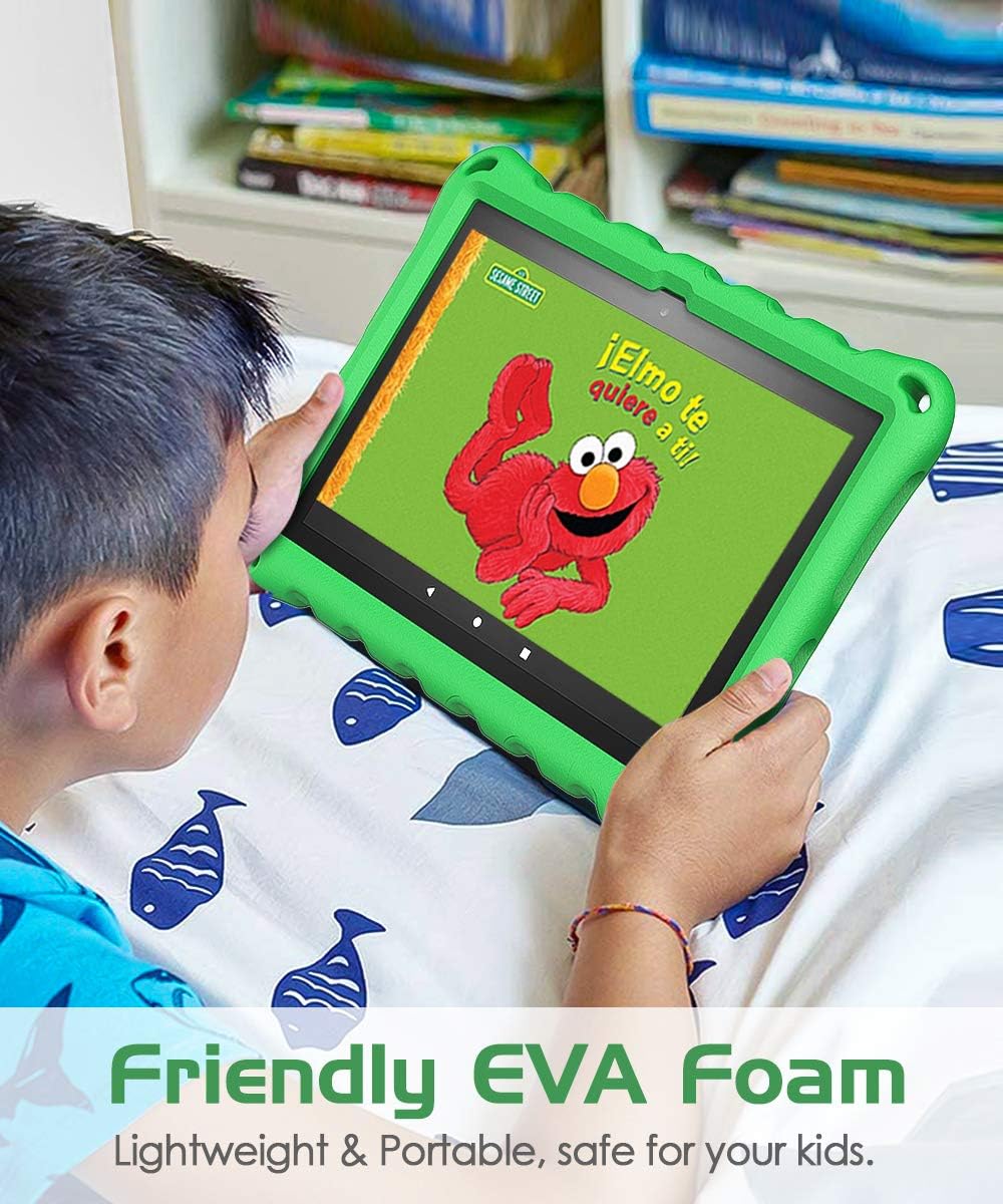 TiMOVO Case for All-New Kindle Fire HD 8 Tablet (10th Generation, 2020 Release), Ultra Lightweight Shockproof EVA Back Cover Shell Kids Case Fit Fire HD 8 & 8 Plus 2020 - Green