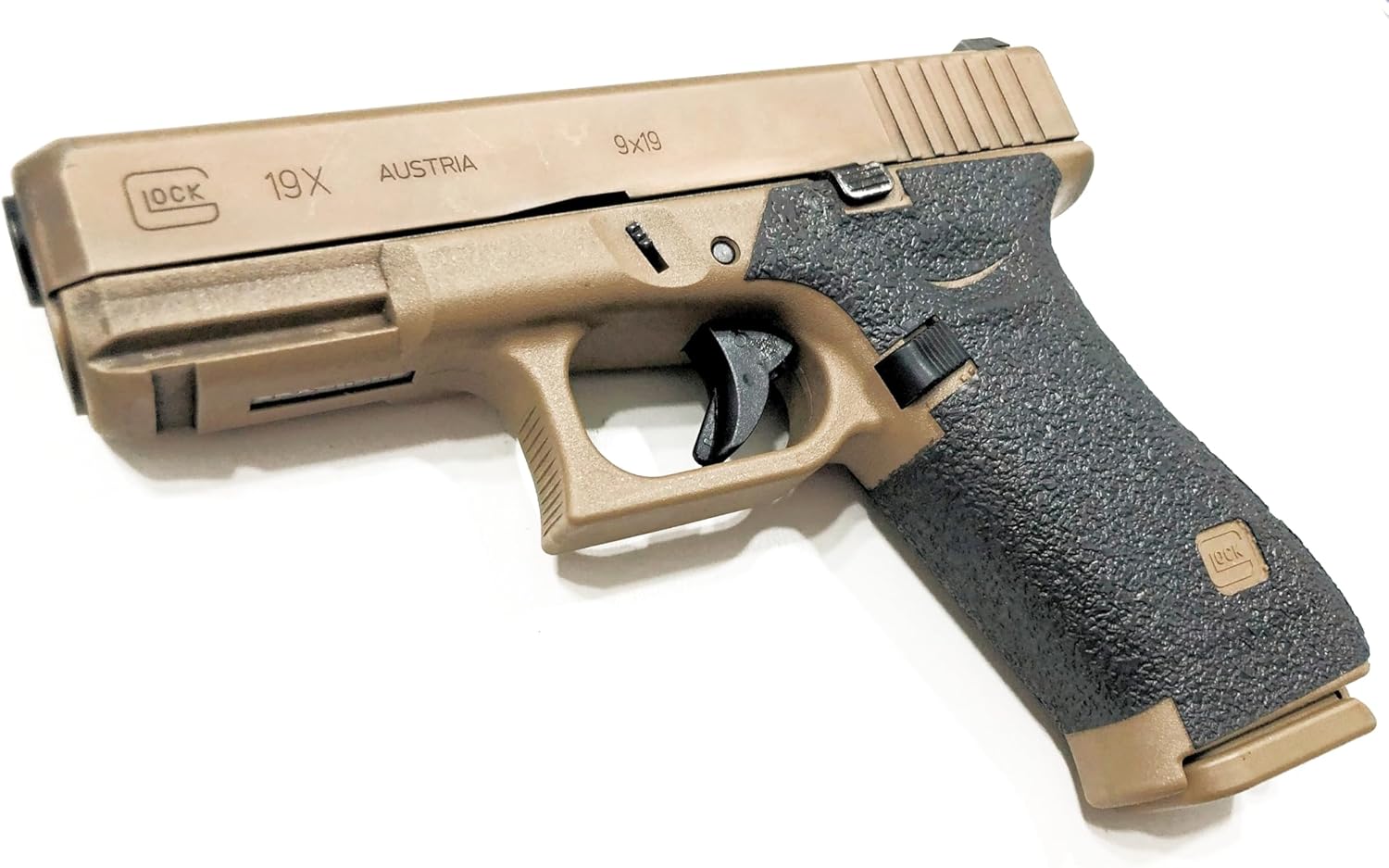 Handleitgrips Handgun Grip Tape Compatible with:Glock 19x / 19x MOS and 45/45 MOS-Black Edge Series Pistol Grip Tape, Gun Parts & Accessories, Made in The USA