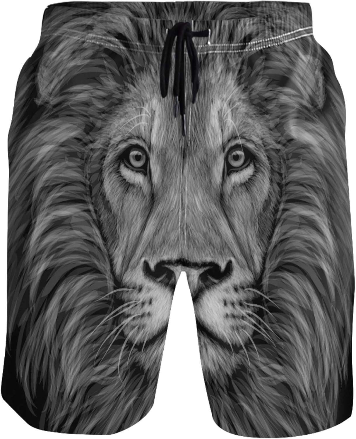 visesunny Fashion Cool Style Men's Beach Shorts Swim Trunks Quick Dry Casual Polyester Swim Shorts with Pockets S-XXL