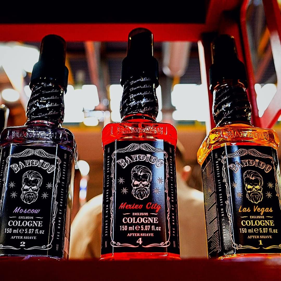 Bandido Eau de Cologne Men's After Shave Men Scented Water Shaving Water,  Refreshes, Cools, Long-Lasting Fragrance, Prevents Shaving Burn and Care