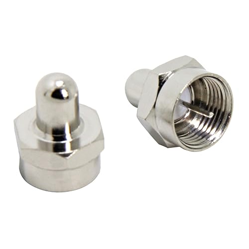 Miniatura 2 de Tapa coaxial, terminador de 75 ohmios, paquete de 10, tapas de terminador coaxial para puertos en divisor, AMP, cable coaxial, antena de TV, placas
