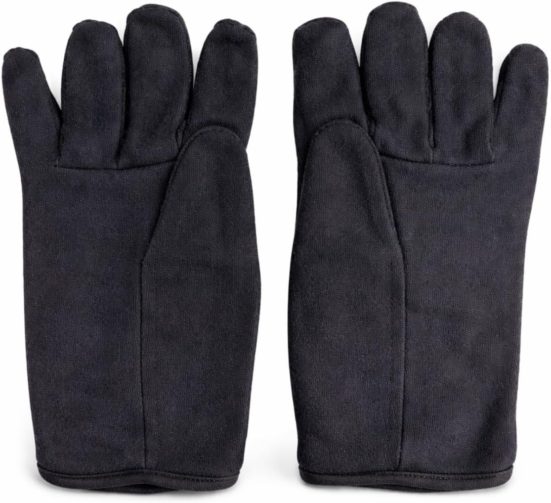 HAWK (12 Pairs) Lined Brown Jersey Gloves | Red Fleece Lining for Warmth & Comfort | Durable for Intensive Use | Soft & Cozy | Ideal for Cold Weather