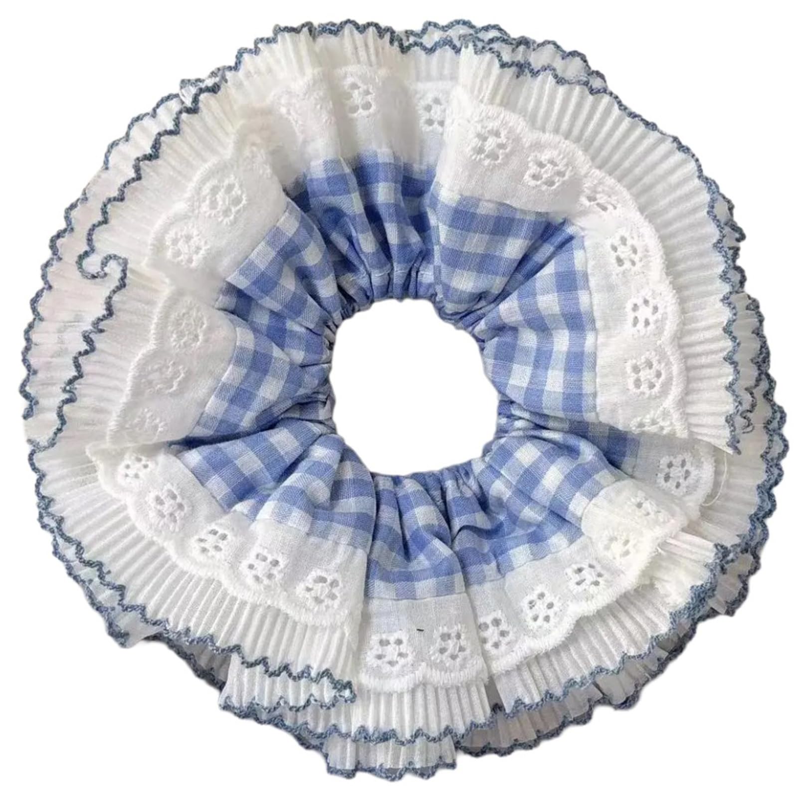 Fentency Vintage Lace Hair Scrunchies Thick Updo Oversized Hair Scrunchy Elegant Hair Rope Scrunchy Women Ponytail Holder
