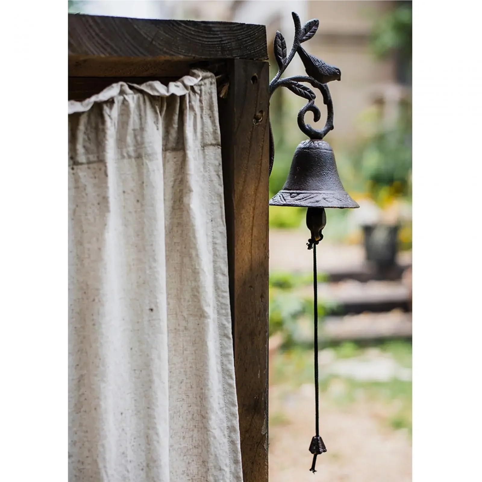 Campana de cena con timbre hierro fundido para Decoración | Puerta montada en la pared antigua for la decoración del hogar al aire libre interior del patio