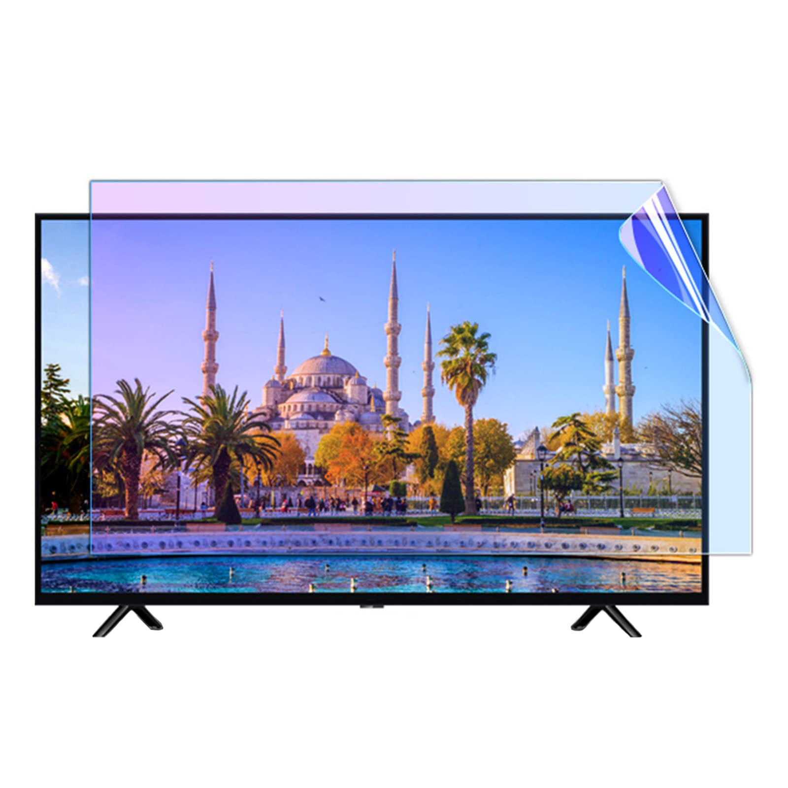Film anti-reflet TV mat 32 pouces filtre lumière bleue anti-rayures LCD LED