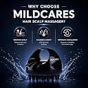 MILDCARE Jumbo Scalp Massager Brush (Black) | Soft Silicone Shampoo Brush for Deep Scalp Cleaning, Gentle Exfoliation & Relaxing Head Massage | Hair Oil Massage & Dandruff Care | Wet & Dry Use Enhanced Hairwash | For Men & Women gallery image