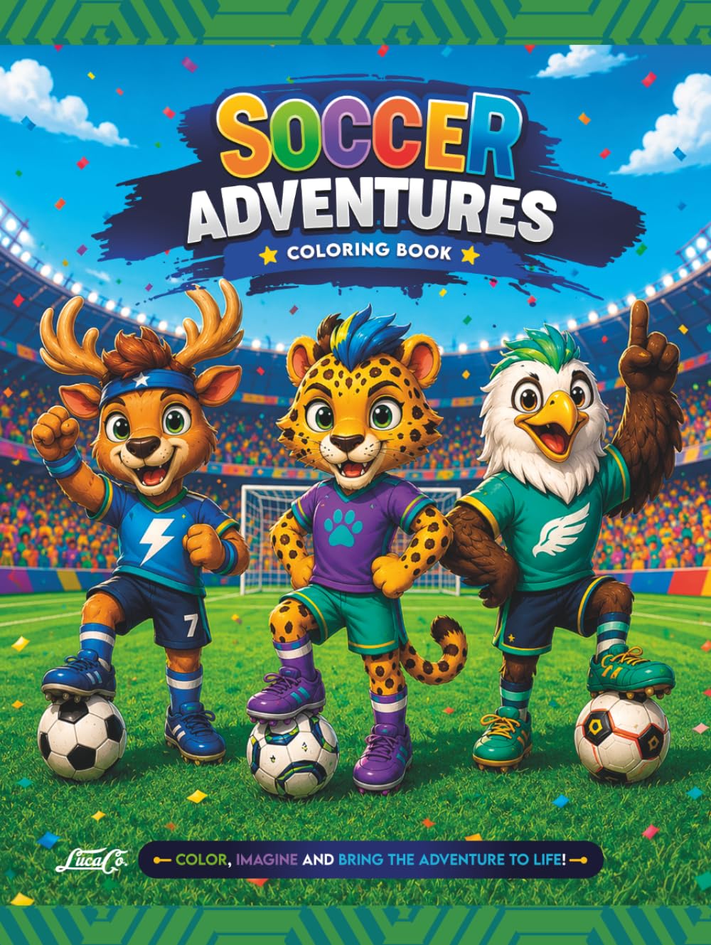 Soccer Adventures Coloring Book: Fun Soccer Adventures and Exciting Sports Scenes for Boys and Girls