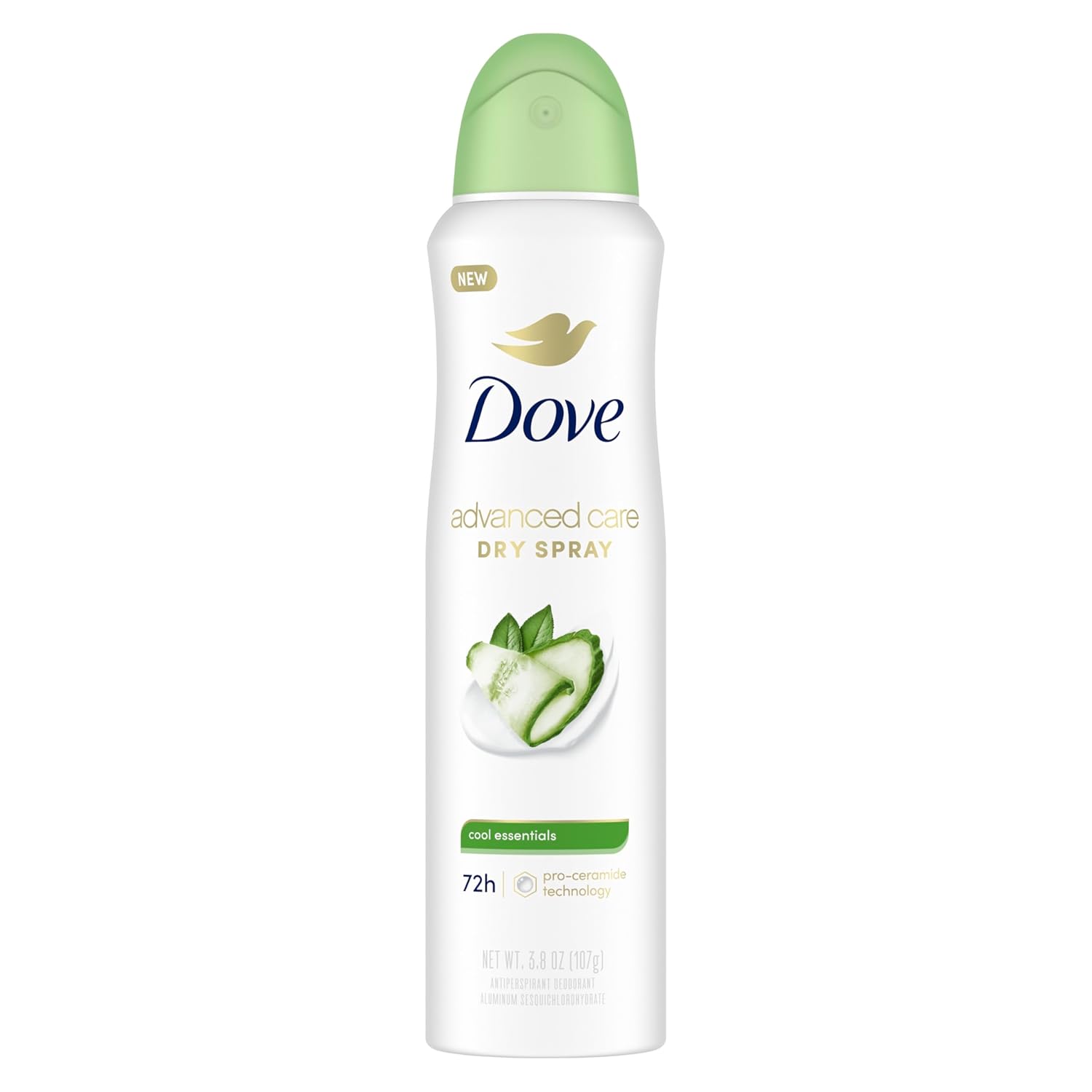 Dove Advanced Care Antiperspirant Deodorant Dry Spray Cool Essentials for helping your skin barrier repair after shaving With Pro Ceramide Technology 3.8 oz Dove Advanced Care Antiperspirant Deodorant Dry Spray Cool Essentials for helping your skin barrier repair after shaving With Pro Ceramide Technology 3.8 oz