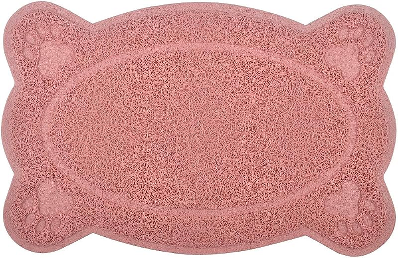 Tapete coletor de areia para caixa de gatos em PVC DM OldRose – 40,64 x 30,48 cm