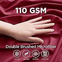 Vista 155 de Empyrean Charcoal Grey Extra Deep Pocket Fitted Sheet Full Size, Hotel Luxury Deep Pocket Full Size Fitted Sheet Only Easily Fits 18 to 24 Inch