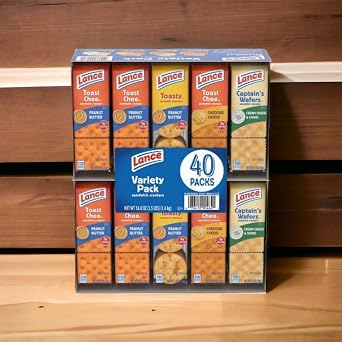 Lance Sandwich Crackers, Variety Pack 1.41 oz., 40 ct. 2 packs of 20