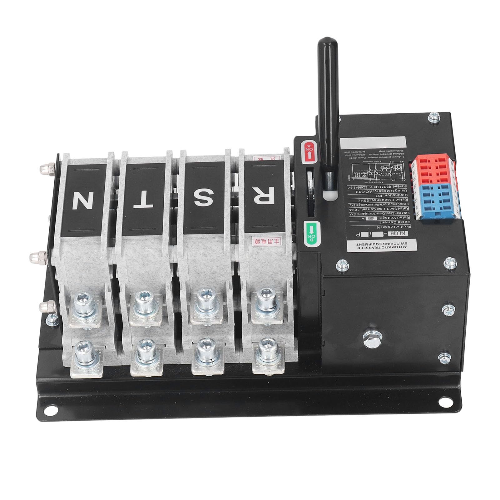 Dual Power Automatischer Transferschalter 4P AC400V Automatischer Transferschalter PC Flammhemmende Silberkontakte Millisekunden-Umschaltung Automatisches Handbuch für Generator Factory Mall