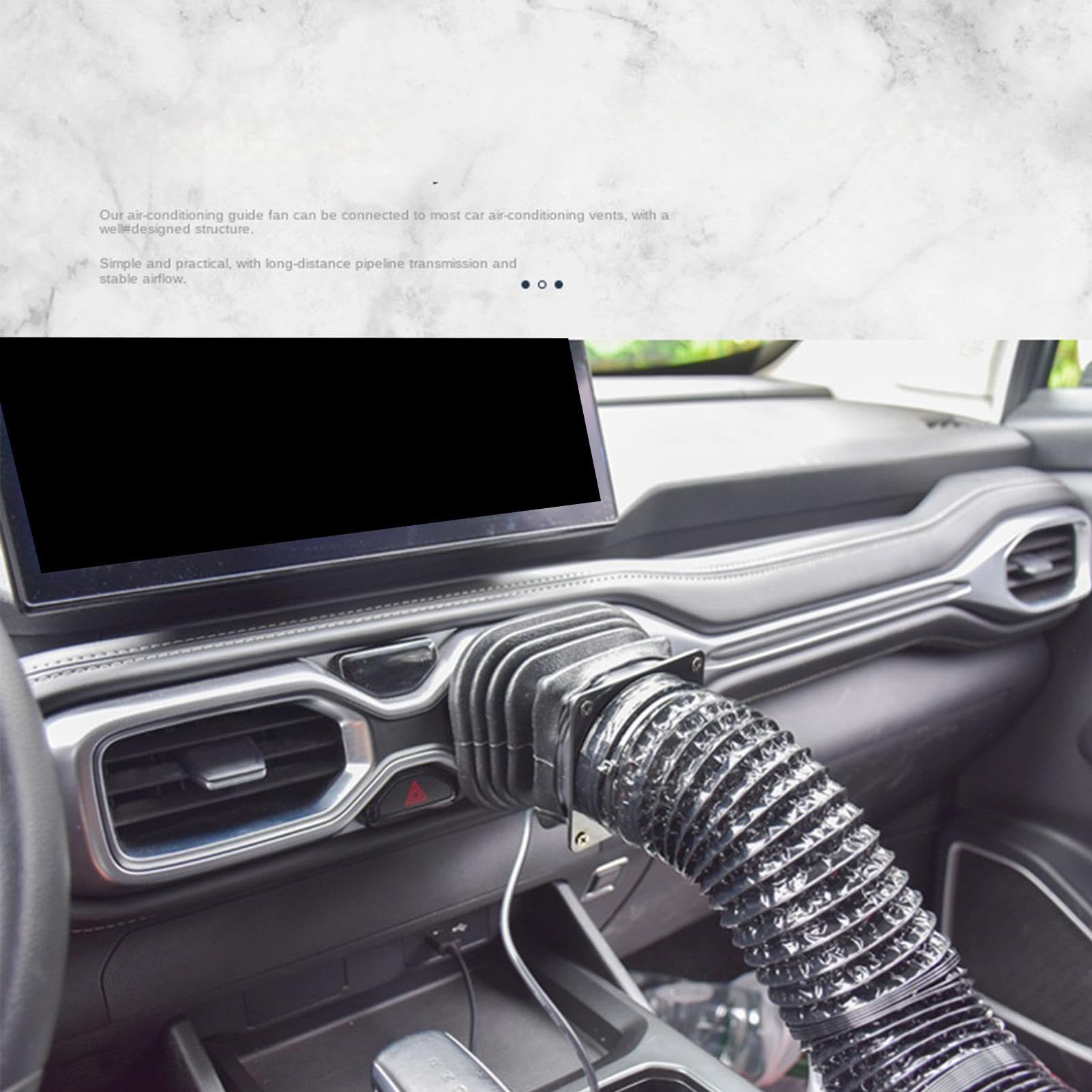 Estensore per bocchetta di ventilazione auto per sedile posteriore, universale, flessibile, a tenuta stabile | Tubo di prolunga per sfiato CA per SUV, camper, berlina, camion, lungo tragitto quotidiano