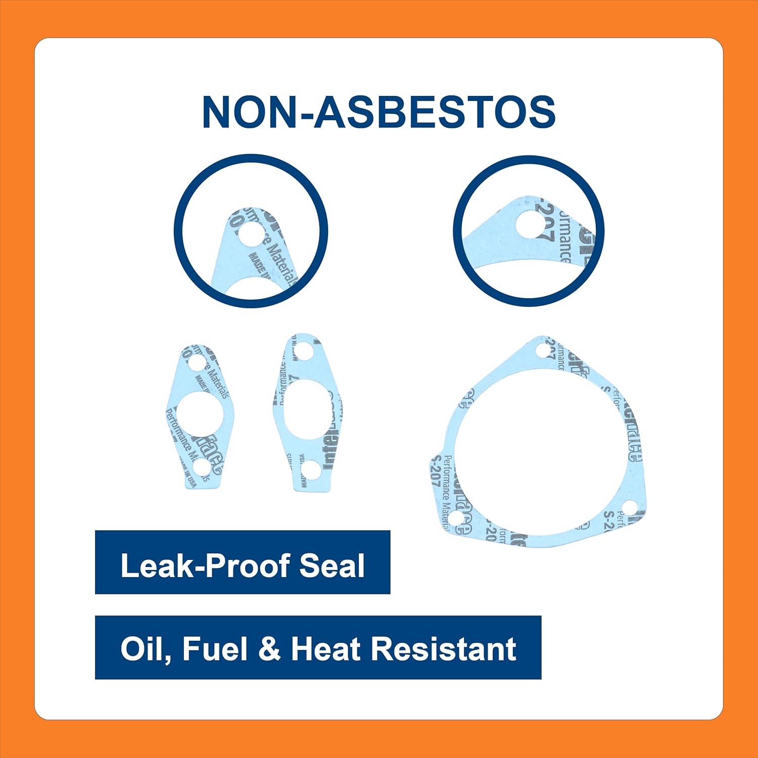 BTS Turbo Mounting Gasket Kit, Compatible with GM Duramax 6.6L LB7, 2001–2004, 7PCS Aftermarket Replacement for OEM 97227012, 97208191, 97318441, 97188685, 97192618, Kit de Junta de Montaje del Turbo