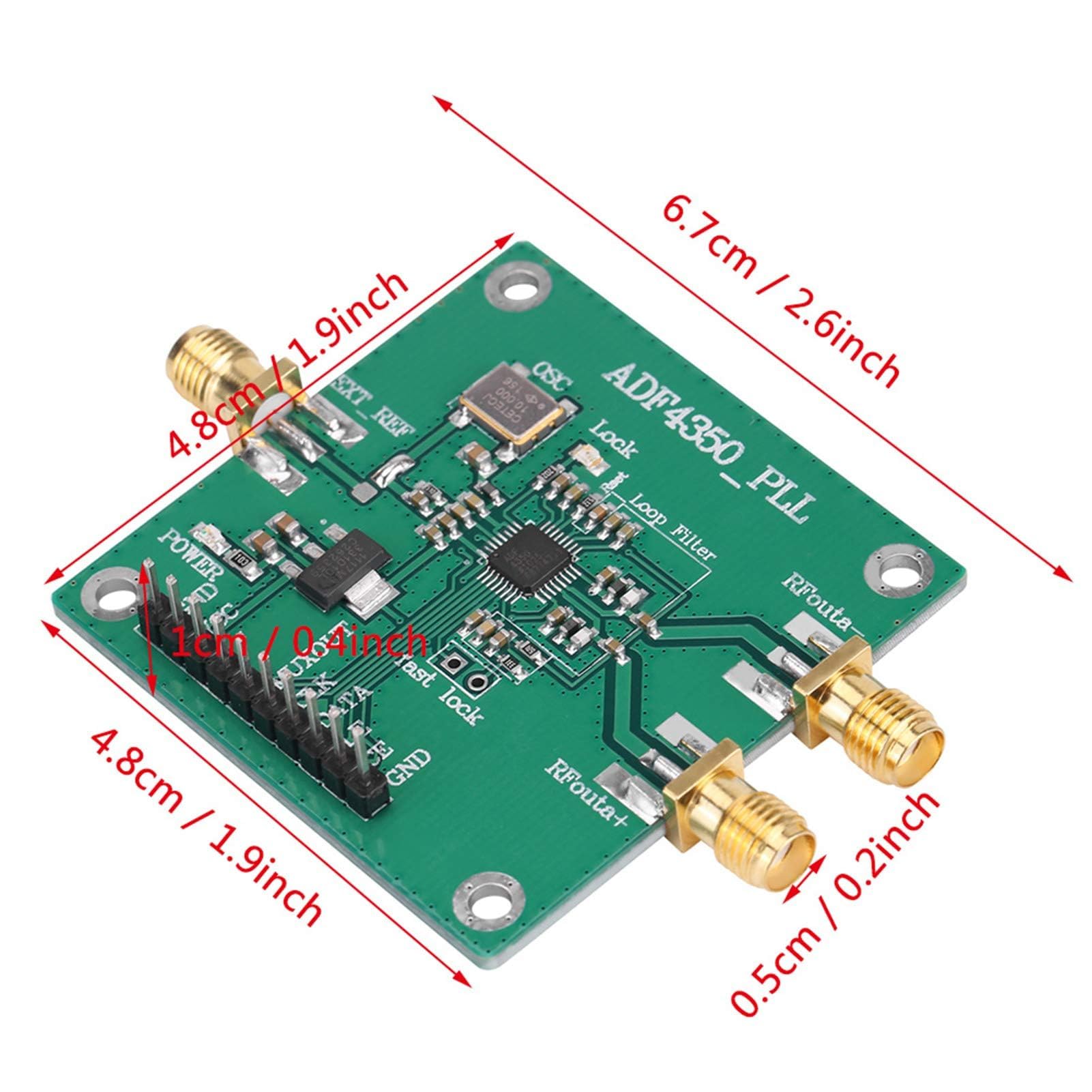 Module de Carte de développement ADF4350 synthétiseur de fréquence à Boucle de Verrouillage de Phase synthétiseur de fréquence RF Signal 137M 4.4GHz Large Bande Signal PL,Composants Electroniques