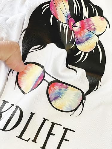 Miniatura 3 de Mommy and Me Messy Bun Matching Tshirts, Momlife Kidlife Tshirt, Mama Mini Matching Outfit (MINI, NB ONESIE)