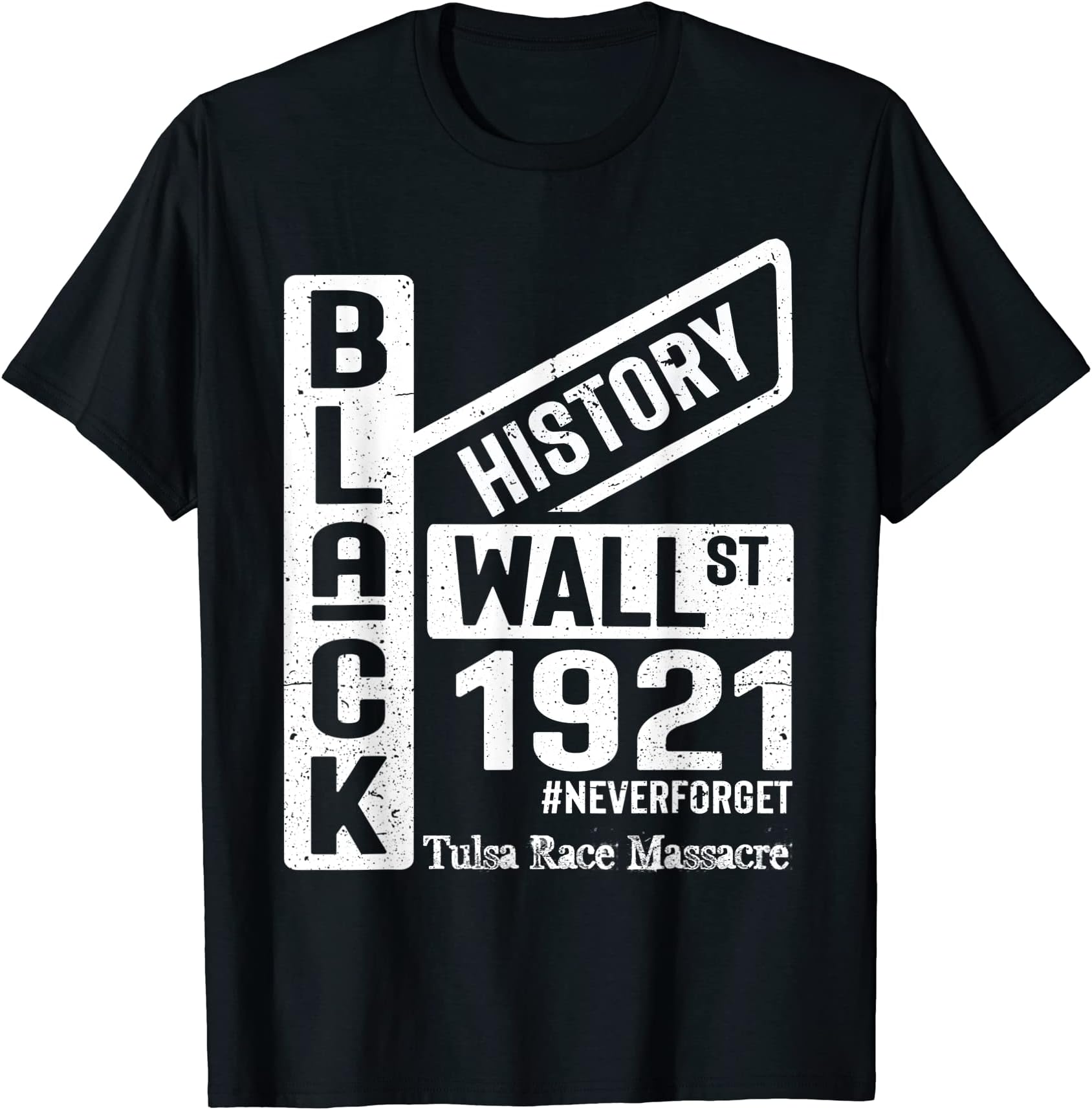 D0ntkn0wBlack Wall Street Black Wealth Tulsa 1921 Race Massacre T-ShirtOEKO-TEX STANDARD 100