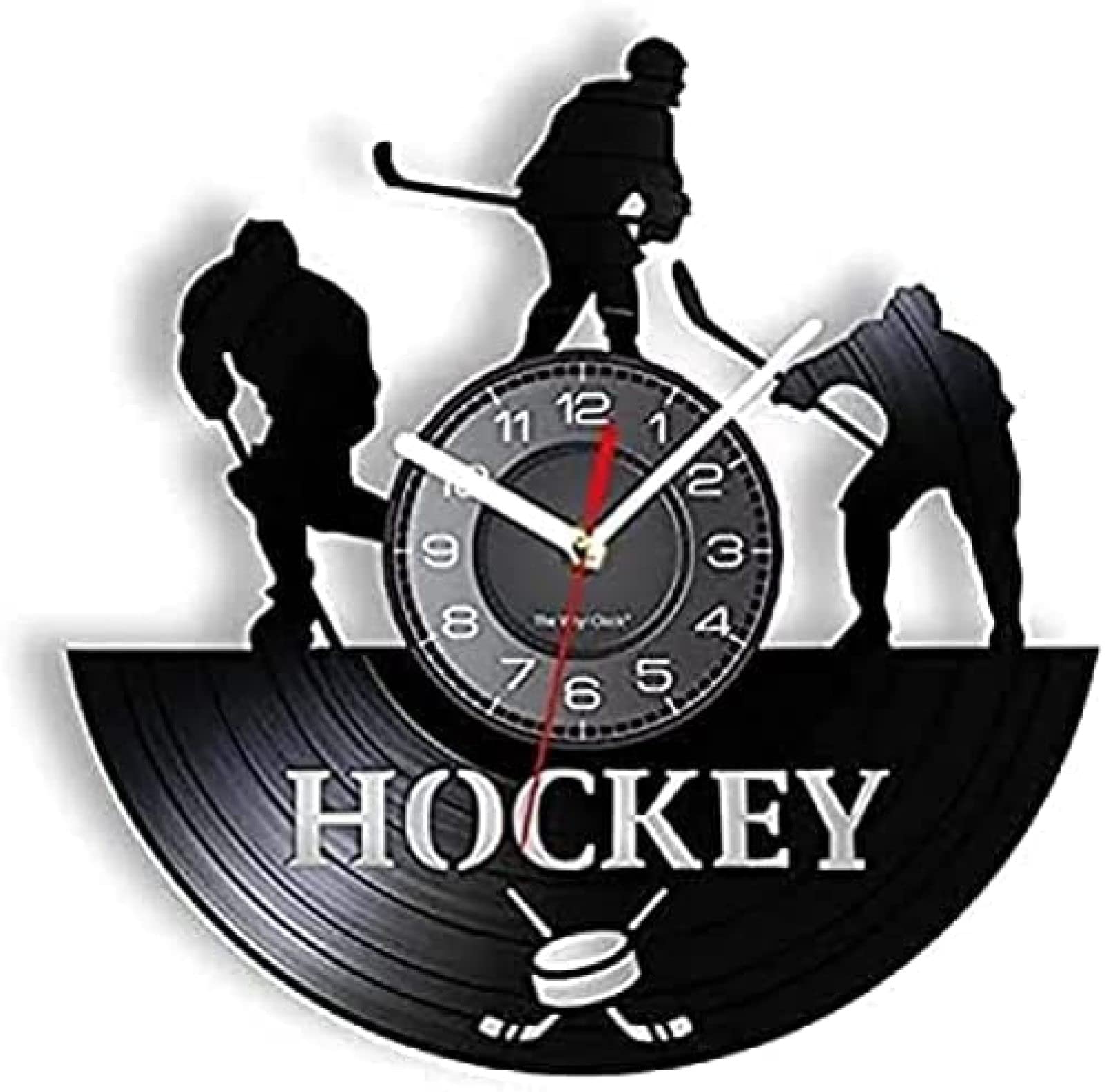 Horloge hockey cadeau idéal pour fan de hockey sur glace avec télécommande