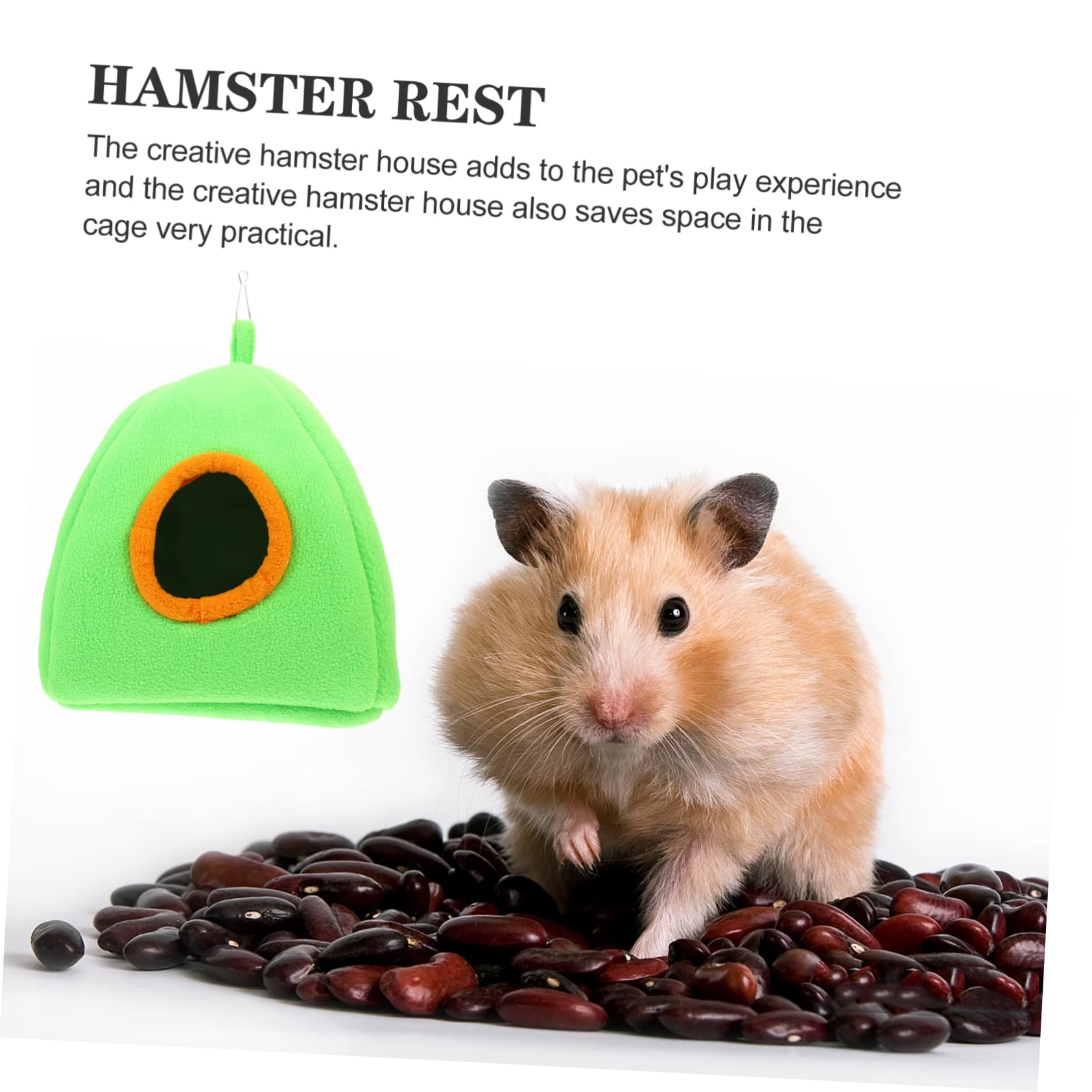 POPETPOP 4 Piezas Nido De Hámster Hamaca De Hámster De Juguete Hámster De Peluche Casa Colgante para Hámster Jaula Escondite Cama Escondite De Jerbos Hurones Animales Pequeños Algodón