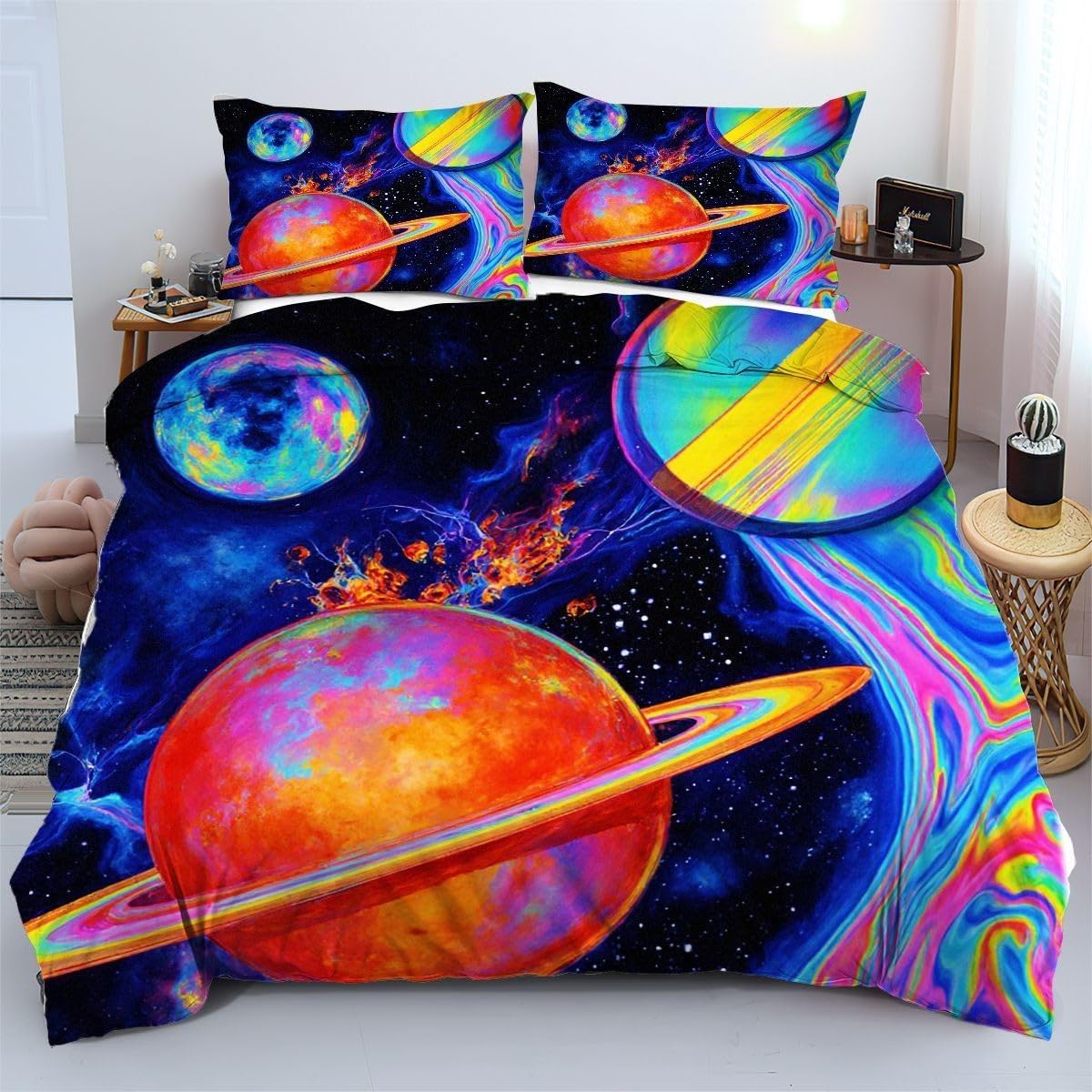 Housse de couette graffiti 140x200 pour relooker une chambre d'ado moderne