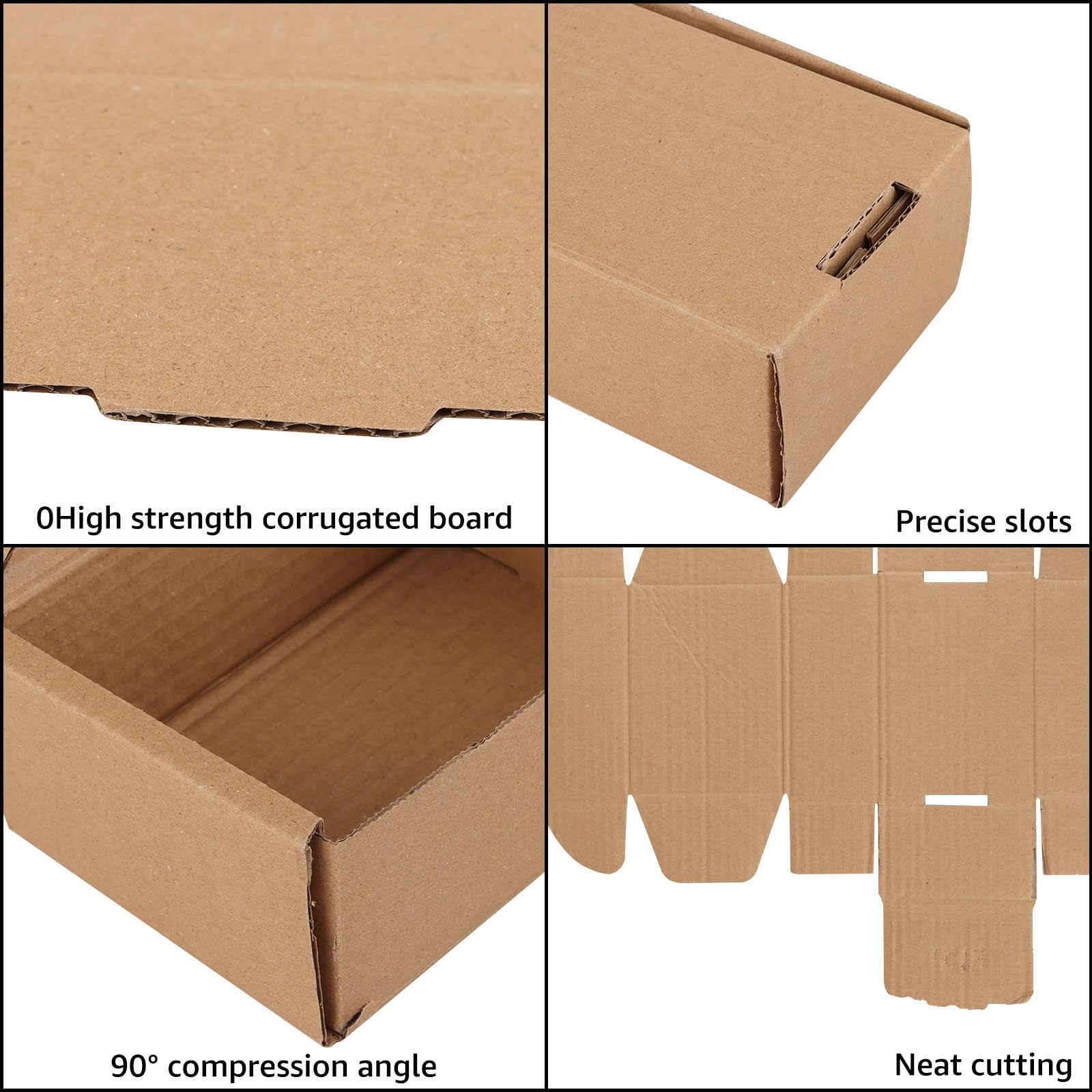 Scatole Kraft Per Spedizioni Confezione Da 25 Scatole Di Cartone Ondulato Kraft - Dimensioni Interne 20 X 16 X 6 Pollici, ECT-32, Resistenti Per Spedizioni Scatole Regalo Con Coperchio - Foto 5