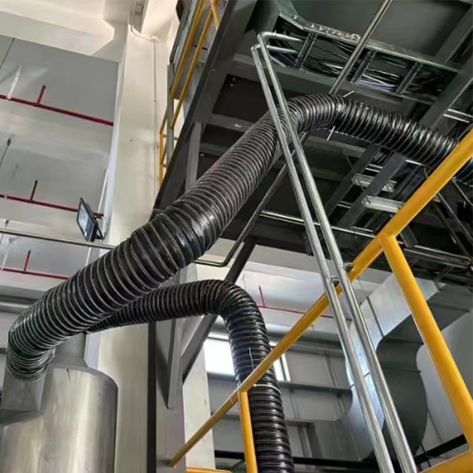 Conducto de refrigeración de frenos flexible e impermeable, conducto de silicona ignífuga para circulación de aire caliente y frío en sistemas automotrices