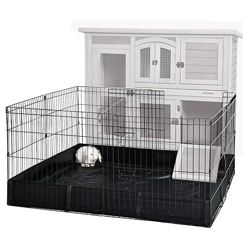 GUTINNEEN Rabbit Pet Playpen Bunny Run Extension Indoor Small Animal