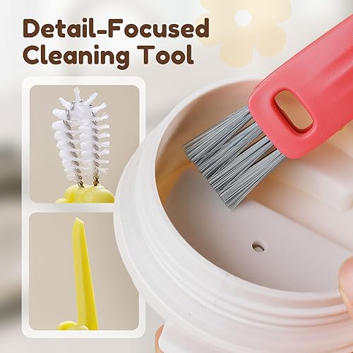 Miniatura 5 de Cepillo de limpieza 3 en 1 para tapa de tazas, 2025, nuevo limpiador multifunción para tapa de tazas para espacio de botella, herramientas de