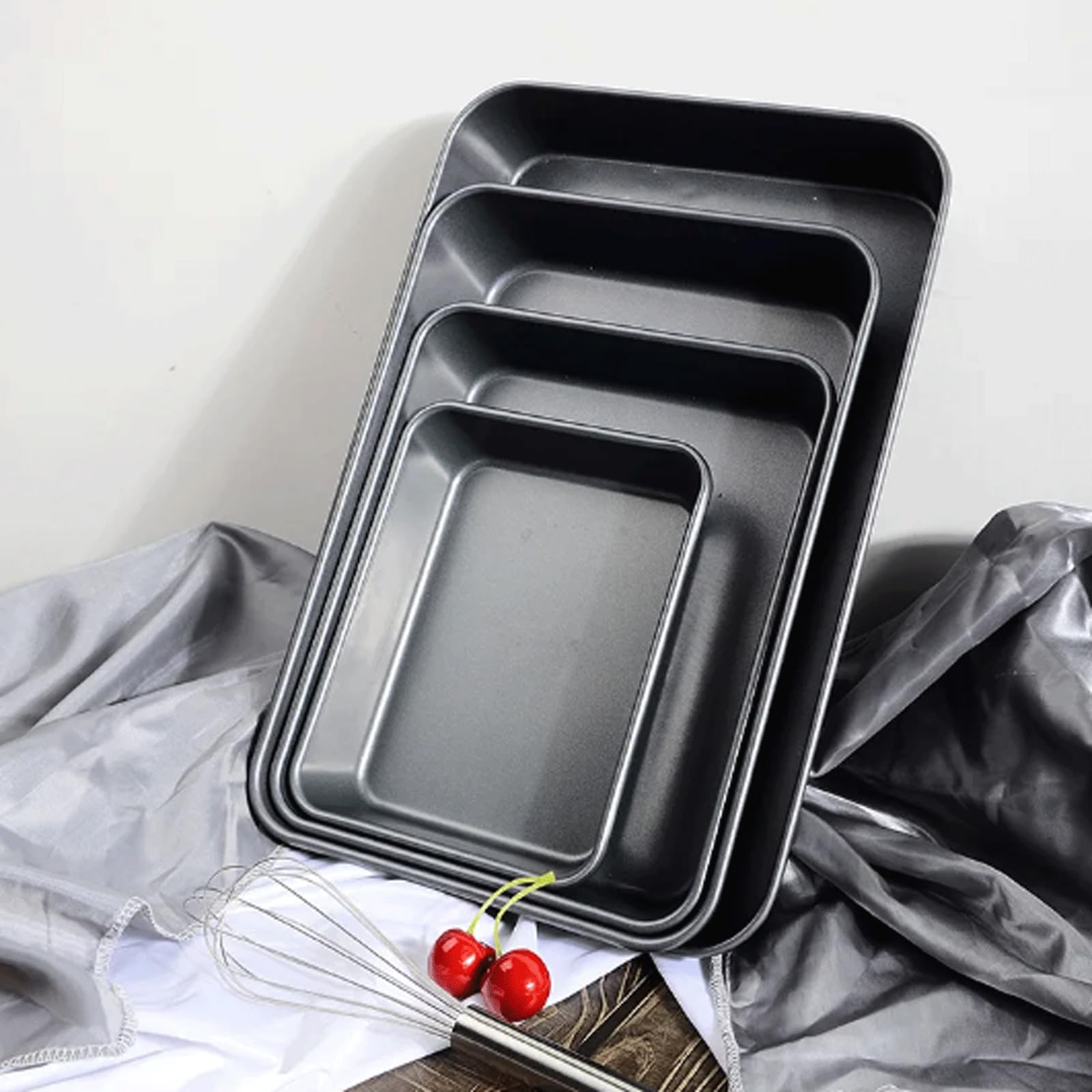 Packung mit 3 Größen, Karbonstahl, Küchenutensilien, Backblech, Kuchen-Backgeschirr, rechteckige Laib-Toast-Brotpfanne, antihaftbeschichtete Form