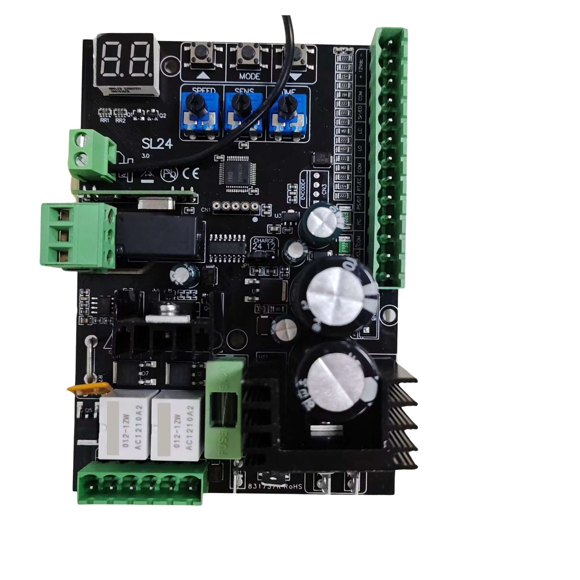 Placa de control universal Unidad de control for abridor de portón corredizo 24 V CC Tiene puerto for fotocélulas Interruptor de límite de entrada Fuerte sensibilidad(Kit 2)
