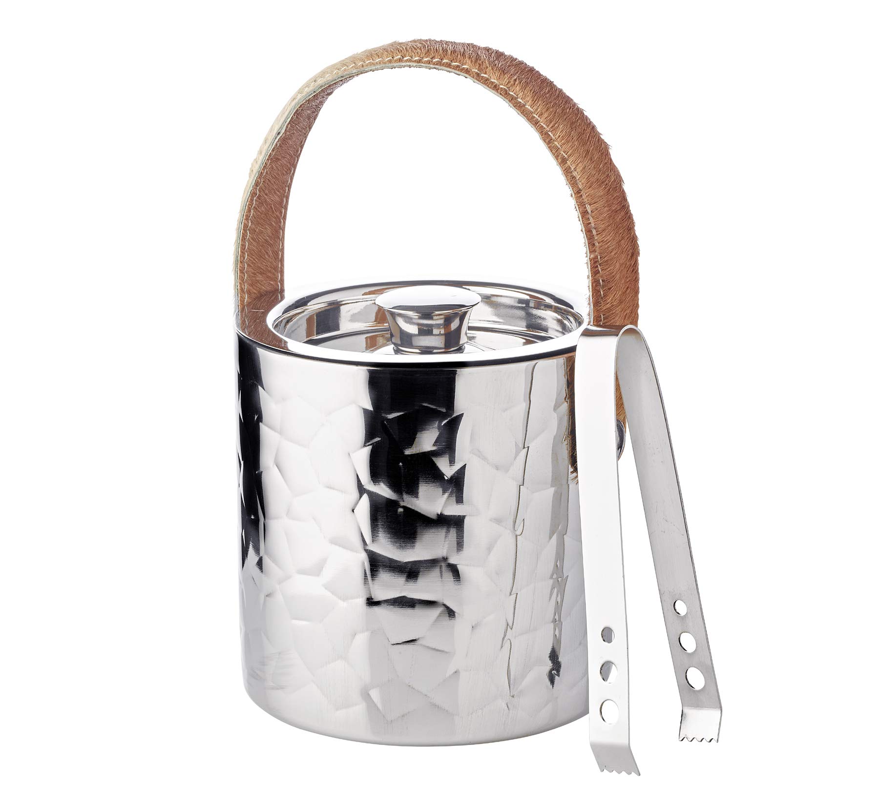 EDZARD Secchiello per champagne Capri (Ø 43 cm, H 24 cm), acciaio inox a doppia parete, decorato, per 6 bottiglie – secchiello per spumante, secchiello per bottiglie grande