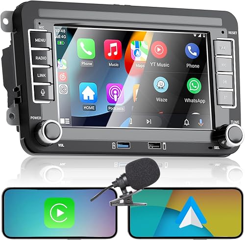 Liulbobu CarPlay Autoradio pour VW Golf 5 6 Passat Jetta …