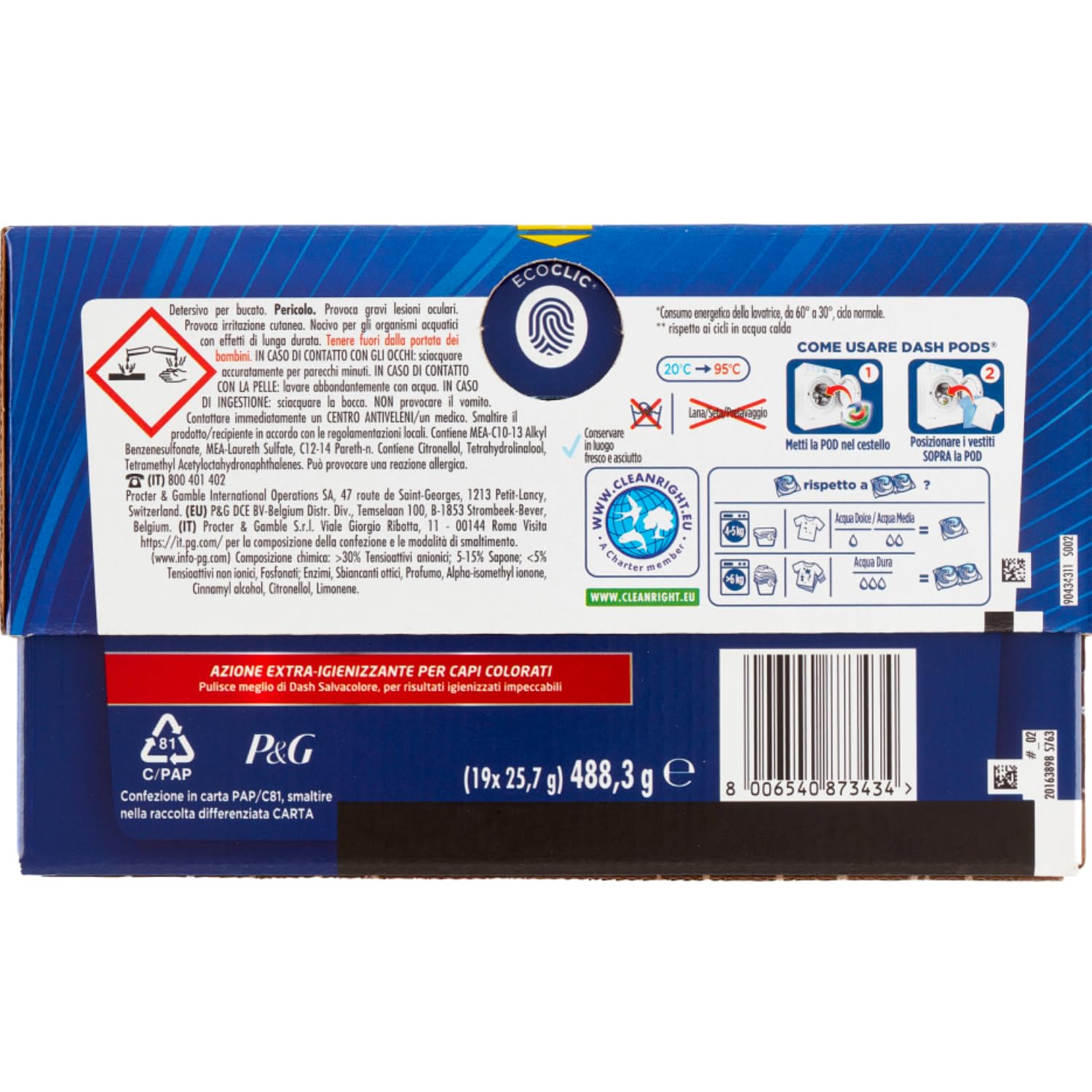 Capsule Detersivo Lavatrice Extra Igienizzante – 19 Lavaggi kit con Spugna Brandizzata SPESA & RISPARMIO Inclusa – Variazioni 4/8/12 Pezzi (4)