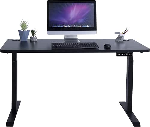 KQUEO Bureau Assis Debout électrique -Active 140- Plateau 140x70 cm,