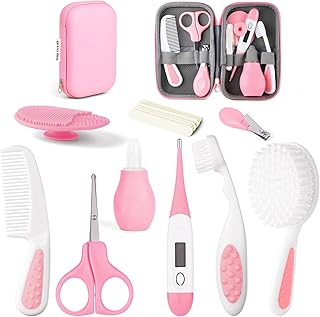 Flintronic14 in 1 Baby Healthcare and Grooming Kit, Newborn Baby Care Accessories with Hair Brush, Comb, Thermometer, Nail Clippers, for Newborn Boys Girls